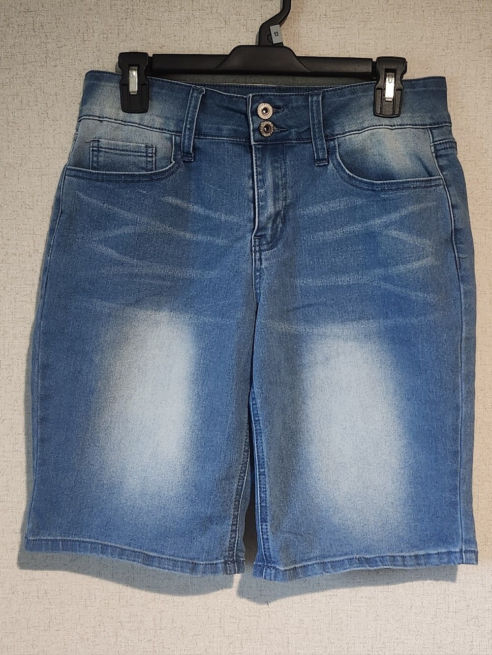 Mid Rise Curvy Midi Shorts